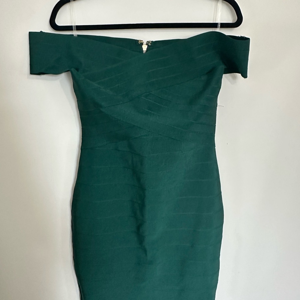 Fashion Nova NWT Strapless Green Dress